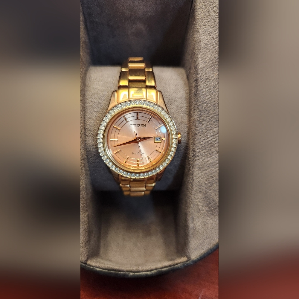 Citizen Bulova Women's watch rose gold with diamond accent